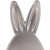 Clayre & Eef Bocal à provisions Lapin Gris Ø9x17cm avec couvercle Style campagne
