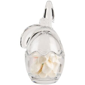 Clayre & Eef 6GL4950 Bocal à provisions Lapin verre clair 6x6x12 cm style rustique
