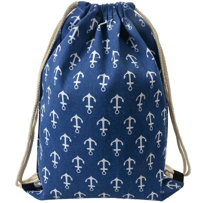 Juleeze JZBG0310 Sac à dos bleu-blanc Maritim 34x1x43 cm