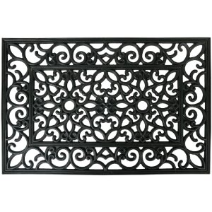 Clayre & Eef MC270 Paillasson Noir 60x40x1 cm...