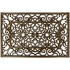 Clayre & Eef MC271 Paillasson Noir avec accents dorés 60x40 cm
