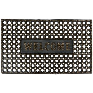 Clayre & Eef MC272 Paillasson noir or 75x45x1 cm...