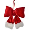 Clayre & Eef 66097S Noeud décoratif rouge blanc 15x3x17 cm
