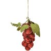 Clayre & Eef 66175R Décoration de Noël Fagot de raisins rouge 8x8x14 cm