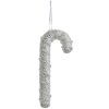 Clayre & Eef 66178 Pendentif canne à sucre blanc 7x2x17 cm plastique scintillant