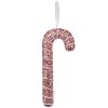 Clayre & Eef 66179 Pendentif décoratif canne à sucre rose scintillant 7x2x17cm