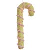 Clayre & Eef Pendentif canne à sucre jaune rose 10x3x26 cm plastique