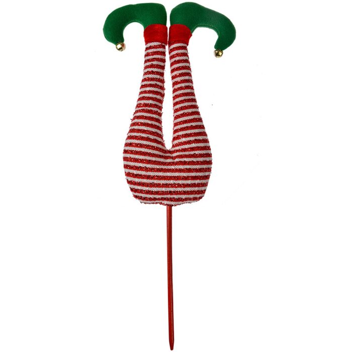 Clayre & Eef 66194 Patte delfe de Noël Décoration Rouge Vert 19x4x52 cm