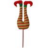 Clayre & Eef Patte delfe de Noël Décoration 19x4x50 cm Rouge Vert Blanc