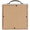 Clayre & Eef 65878 Tirelire blanc 15x8x18 cm style campagnard MDF verre