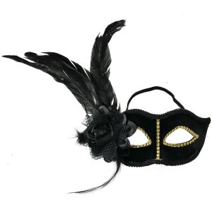 Clayre & Eef 66189 Masque noir or 22x9x21 cm...