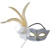 Clayre & Eef 66190 Masque Gris 22x9x21 cm Polyester Classique Romantique