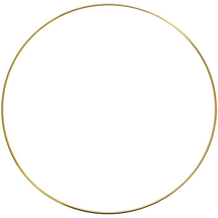 Clayre & Eef 66200L Bague Déco Or Ø 40x1 cm Métal