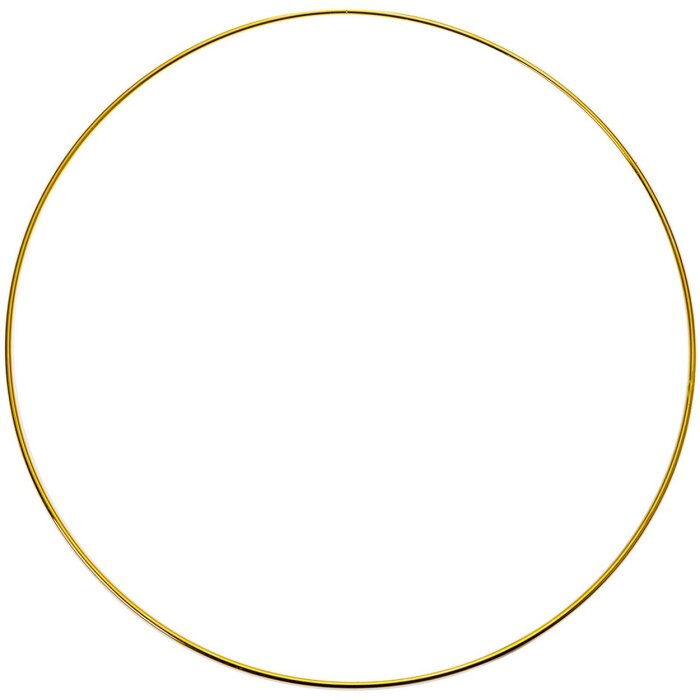 Clayre & Eef 66200M Bague Déco Or Ø30x1cm Fer