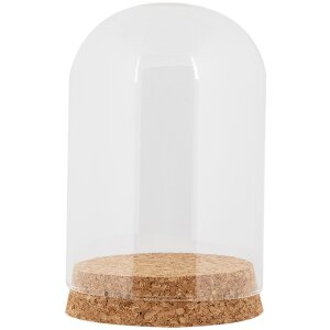 Clayre & Eef Cloche en verre Ø8x12cm...