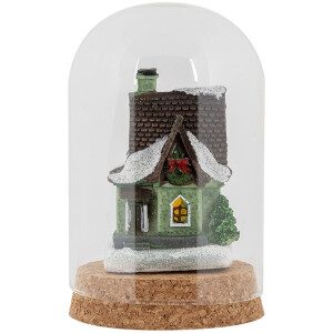 Clayre & Eef Cloche en verre Ø8x12cm...