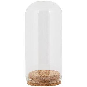 Clayre & Eef Cloche en verre Verre Ø5x10cm...