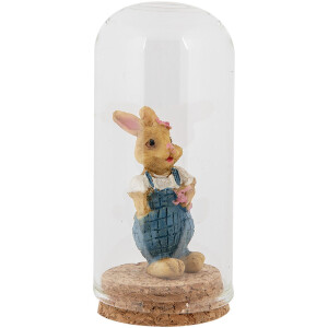 Clayre & Eef Cloche en verre Verre Ø5x10cm...