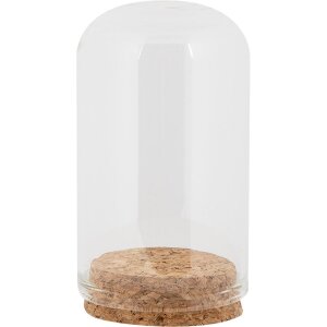 Clayre & Eef Cloche en verre Ø5x8cm...