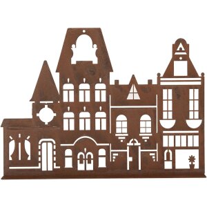 Clayre & Eef 6Y5779 Décoration maison 29x5x21 cm style campagnard métal brun