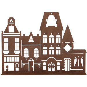 Clayre & Eef 6Y5779 Décoration maison 29x5x21 cm style campagnard métal brun