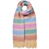 Juleeze JZSC0832PA écharpe violette 37x210 cm avec franges design rayures