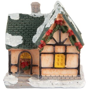 Clayre & Eef 6PR5733 Décoration Maison avec LED Orange Vert 6x5x6 cm