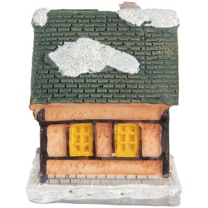 Clayre & Eef 6PR5733 Décoration Maison avec LED Orange Vert 6x5x6 cm