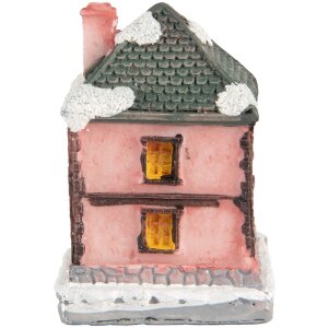 Clayre & Eef 6PR5734 Décoration Maison avec LED Rose Gris 4x5x6 cm