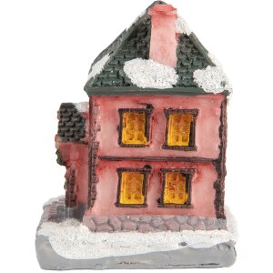 Clayre & Eef 6PR5734 Décoration Maison avec LED Rose Gris 4x5x6 cm