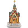 Clayre & Eef 6PR5736 Décoration Maison LED 6x5x9 cm Polyrésine Orange Vert