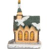 Clayre & Eef 6PR5736 Décoration Maison LED 6x5x9 cm Polyrésine Orange Vert