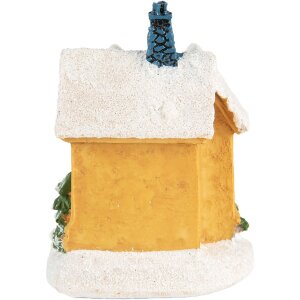 Clayre & Eef 6PR5738 Décoration Maison avec LED Jaune Blanc Ø 6x9 cm