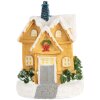 Clayre & Eef 6PR5738 Décoration Maison avec LED Jaune Blanc Ø 6x9 cm