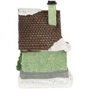 Clayre & Eef 6PR5740 Décoration Maison avec LED 5x5x8 cm Polyrésine Décoration de Noël