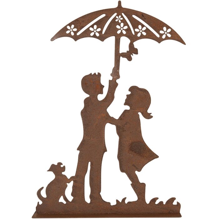 Clayre & Eef 6Y5781 Décoration Enfants Figurine en métal style maison de campagne 21x5x31 cm