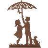 Clayre & Eef 6Y5781 Décoration Enfants Figurine en métal style maison de campagne 21x5x31 cm