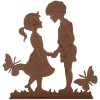 Clayre & Eef 6Y5782 Décoration Enfants Métal Marron 25x5x25 cm Style campagne