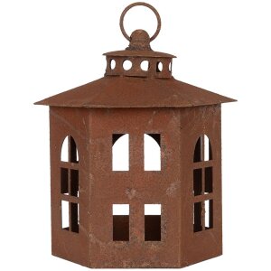 Clayre & Eef 6Y5785 Lanterne brune Ø 19x22 cm...
