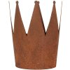 Clayre & Eef 6Y5789 Décoration Couronne Set de 3 pièces en métal aspect rouille style campagnard