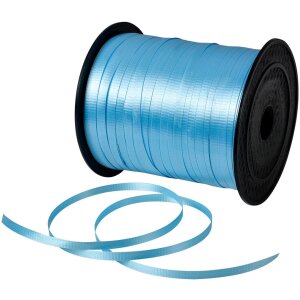 Clayre & Eef Ruban en Plastique Bleu 0.5 cm x 228 m