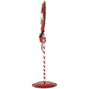 Clayre & Eef 6Y5635 Décoration Lollipop LED 36x29x100 cm Métal Rouge Vert