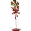 Clayre & Eef 6Y5635 Décoration Lollipop LED 36x29x100 cm Métal Rouge Vert