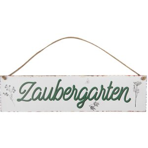 Clayre & Eef Plaque de texte Jardin magique...