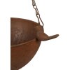 Clayre & Eef 6Y5793 Mangeoire oiseau suspendue brun antique 30x21x14/50 cm