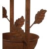 Clayre & Eef 6Y5795 Bain doiseaux suspendu brun métal 15x14x42 cm style antique