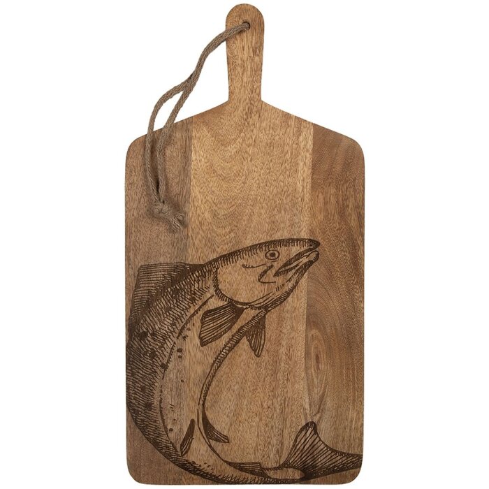 Clayre & Eef 6H2391 Décoration Planche à découper bois brun naturel 25x2x50 cm