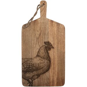 Clayre & Eef 6H2392 Décoration Planche à découper marron naturel 25x50x2 cm style campagnard