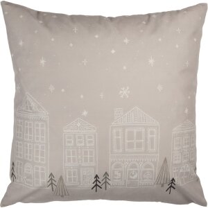 Clayre & Eef KT021.408 Housse de coussin beige 45x45...