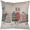 Clayre & Eef KT021.409 Housse de coussin Motif hiver Beige 45x45 cm